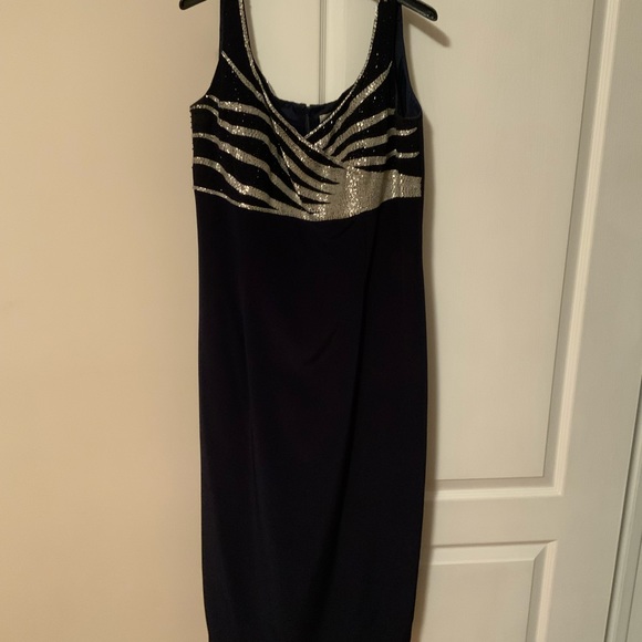 Evening Dress with Sequin front detail - Picture 3 of 4